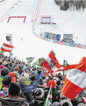  ?? BILD: SN/GEPA ?? Saalbach darf im Jahr 2023 wieder auf eine Ski-WM hoffen.