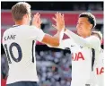  ??  ?? HOT SPURS: Harry Kane and Dele Alli are part of a formidable squad