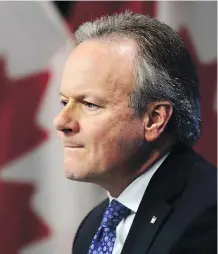  ?? THE CANADIAN PRESS ?? Bank of Canada governor Stephen Poloz says “adjustment to the 2014 oil price decline continues to hold back wages in oil-producing regions. Elsewhere the picture is brighter.” Outside the oilpatch, salaries saw an annual rise of 2.6 per cent in the third quarter.