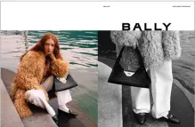  ?? ?? Bally's fall 2023 ad campaign, the first under design director Simone Bellotti.