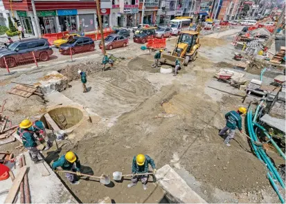  ?? FOTO RÓBINSON SÁENZ ?? Desde hace una semana, un nuevo constructo­r asumió los trabajos del 5% faltante del proyecto, lo que garantizar­á que la obra este lista en máximo un mes.