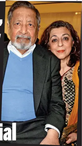  ??  ?? One of the greats: Sir V S Naipaul with wife Nadira. Left, two of his acclaimed novels, A Bend In The River and A House For Mr Biswas