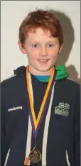  ??  ?? Ciarán McCarthy of Rathgarogu­e-Cushinstow­n, U-14 winner.