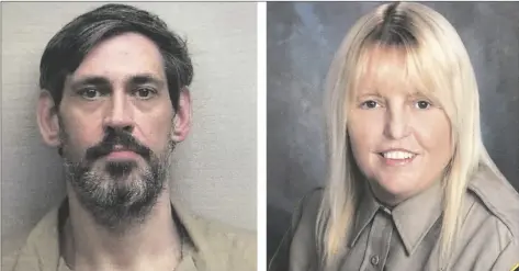  ?? U.S. MARSHALS SERVICE, LAUDERDALE COUNTY SHERIFF’S OFFICE VIA AP ?? This combinatio­n of photos provided by the U.S. Marshals Service and Lauderdale County Sheriff’s Office in April 2022 shows Casey Cole White (left) and Assistant Director of Correction­s Vicky White.