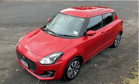  ??  ?? The new Suzuki Swift RS, featuring a body design that is the same but different and more modern.