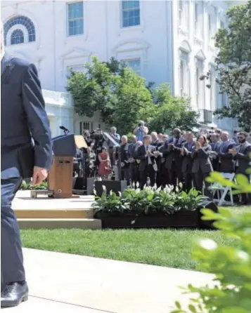  ?? // EFE ?? Biden junto a Magdalena Andersson y Sauli Niinisto en la Casa Blanca