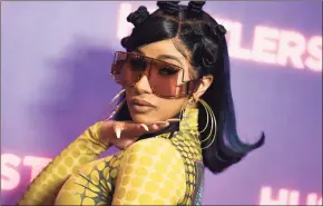  ?? Jordan Strauss / Associated Press ?? Cardi B has been tapped to host the American Music Awards, the fan-voted awards show airing from Los Angeles on ABC on Nov. 21.