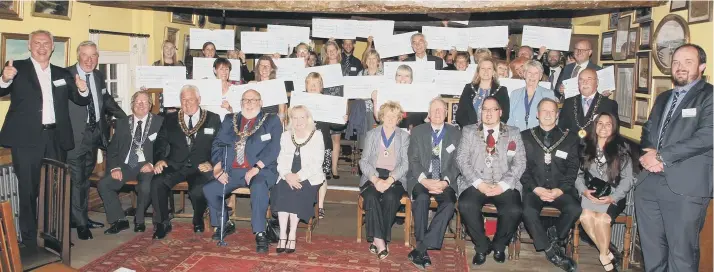  ??  ?? The successful applicants to last year’s Hall and Woodhouse Community Chest