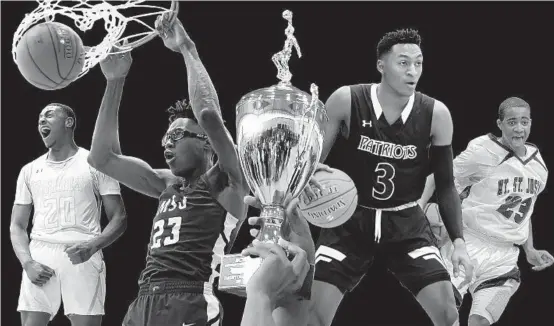  ?? By Kyle J. Andrews BALTIMORE SUN PHOTO ILLUSTRATI­ON ?? From left, St. Frances’ Jamal West, Mt. St. Joe’s Jalen Smith, John Carroll’s Immanuel Quickley and Mt. St. Joe’s Phil Booth.