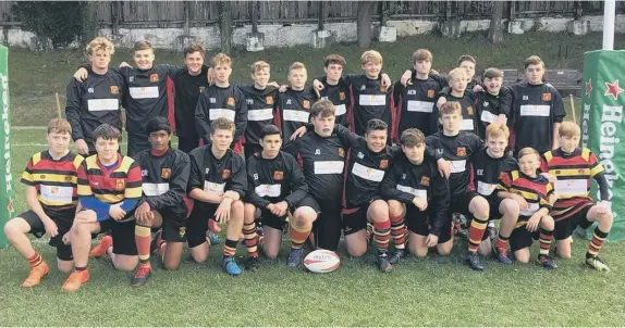  ??  ?? Sunderland RFC Under-15s.