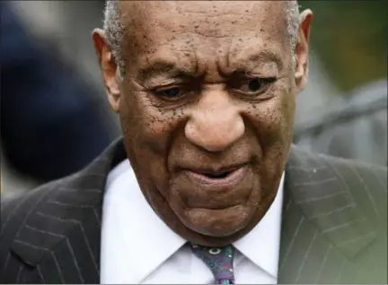  ?? ASSOCIATED PRESS ?? Bill Cosby leaves his sexual assault trial at the Montgomery County Courthouse Monday in Norristown.