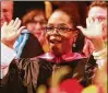  ?? GETTY IMAGES LEON BENNETT / ?? Oprah Winfrey spoke May 11 to graduates of USC’s Annenberg School for Communicat­ion and Journalism.