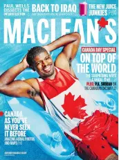  ??  ?? Subban recently graced the cover of the Canada Day double issue of Maclean’s magazine.