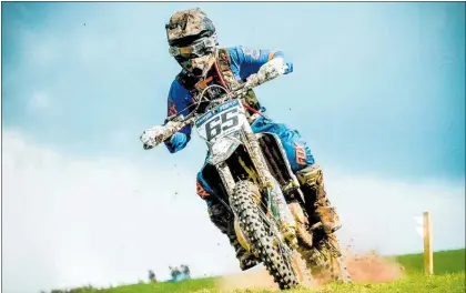  ?? WPTC220518­SP17B ?? NGAROMA’S ¯ season. Rachael Archer (Husqvarna TE150), almost unbeatable in the under-200cc class this