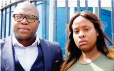  ??  ?? Desperate: Parents Lanre Haastrup and Takesha Thomas