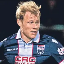  ??  ?? Ross County defender Jay McEveley