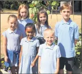  ??  ?? A selection of pupils at Mountfield­s Lodge School were excited to host BBC TV’s Gardeners’ World in their grounds.