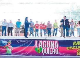  ?? MIGUEL ÁNGEL GONZÁLEZ ?? “Laguna Yo Te Quiero” emprende proyectos de impacto social.