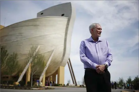  ?? PHOTOS BY LUKE SHARRETT, WASHINGTON POST ?? Ken Ham, founder of the creationis­t ministry Answers in Genesis, wants to attract both believers and nonbelieve­rs to his family-friendly attraction­s.