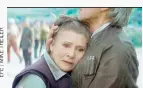  ??  ?? El año pasado volvió a encarnar a Leia en “The Force Awakens”.