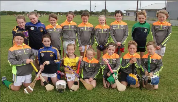  ??  ?? The under-10 group at the Kellogg’s Cúl Camp at St Mary’s GAA grounds.