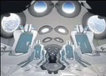  ?? REUTERS ?? An artist’s impression of Spaceshipt­wo’s cabin.