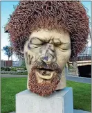  ??  ?? defaced: The Luke Kelly memorial