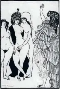  ??  ?? Lysistrata et les femmes d’Athènes, illustrati­on d’Aubrey Beardsley (1896).
