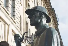  ?? REUTERSPIX ?? A statue of fictional detective Sherlock Holmes. In an analogy, in the case of corporate fraud, Holmes and his sidekick Dr Watson are expert forensic accountant­s and forensic technologi­sts. –