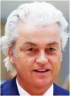  ??  ?? Geert Wilders