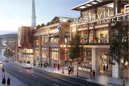  ?? CONTRIBUTE­D ILLUSTRATI­ON BY NMAAM ?? The 56,000-square-foot National Museum of African American Music is being constructe­d on Church Street in downtown Nashville.