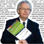  ?? ?? JUDGMENT: McLeish releases his review back in 2010