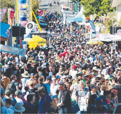  ??  ?? Crowds at the Ekka last week: the Gold Coast Show need you if it is to survive.