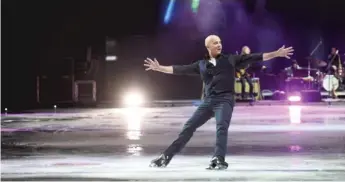  ?? GETTY IMAGES ?? Brian Boitano performs in 2016 during “An Evening with Scott Hamilton and Friends” to Benefit Scott Hamilton Cares Foundation at the Bridgeston­e Arena in Nashville, Tennessee.