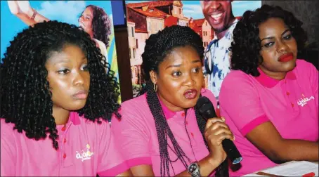  ?? Sunday Adigun ?? L-R : Head of Brand Marketing and Projects Ajala.ng Travel Management Service, Ms. Omolua Oyakhire; Head, Customer Relationsh­ip Management, Mrs. Bukola Isaac-Oluwasanmi; and Travel Finance Scheme Manager, Ms. Obianuju Mofunanya, at the official launch of Ajala. ng Travel Management Service in Lagos...yesterday