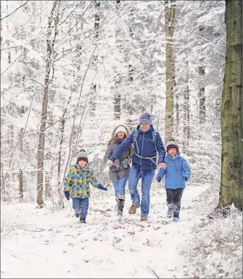  ?? Imgorthand / Getty Images ?? As days get colder there are a lot of ways to spend enjoyable time on a winter day. Getting outside is good for mental and physical health.