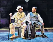  ??  ?? Joseph Mydell and Wendell Pierce, right, in Death of a Salesman, Arthur Miller’s masterpiec­e