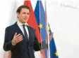  ?? Foto: dpa ?? Österreich­s Kanzler Kurz setzt auf Locke‰ rungen.