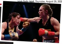  ?? GETTY IMAGES ?? Punishing: Persoon versus Taylor in New York last year