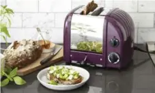  ?? HOMESENSE ?? A toaster in a hot hue also functions as a colourful accessory.