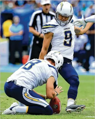  ?? GETTY IMAGES ?? The Falcons’ new kicker, Younghoe Koo, moved to the U.S. from South Korea in sixth grade, and he discovered football. He went on to become Georgia Southern’s first Lou Groza Award finalist.