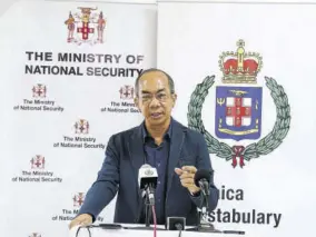  ?? (photo: philp lemonte) ?? Minister of National Security Horace Chang