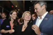  ?? JESSICA HILL, FILE — ASSOCIATED PRESS ?? In this May 21, 2010 file photo, Shane McMahon, right joins his mother, Republican candidate for U.S. Senate Linda McMahon, center, and his sister Stephanie, at the Connecticu­t Republican Convention in Hartford, Conn.