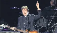  ?? CARLOS ORTEGA /ADN ?? Paul Mccartney durante su concierto ‘On the run’ en Bogotá.