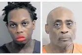  ?? COURTESY ?? The Polk County Sheriff’s Office arrested 57-year-old Regis Johnson and 35-year-old Arhonda Tillman for negligent child abuse causing great harm.