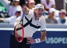  ?? Jerry Lai/USA Today Sports ?? John Isner serves during Thursday’s second-round match at the US Open. Photograph: