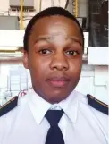  ??  ?? FACING THE CHALLENGES: Cape Town cadet Saluse Tsengiwe.