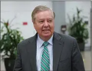  ?? (AP/Patrick Semansky) ?? Sen. Lindsey Graham, R-S.C., walks on Capitol Hill in Washington last week.