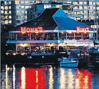  ??  ?? Monk McQueens restaurant, which has been a fixture at Stamps Landing since Expo 86, has closed and will undergo a multi- million- dollar overhaul to emerge as a Mahony & Sons Irish pub.