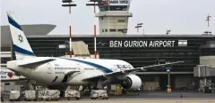  ?? (Nir Elias/Reuters) ?? AN EL AL Boeing 777 aircraft stands stationary at Ben-Gurion Airport.